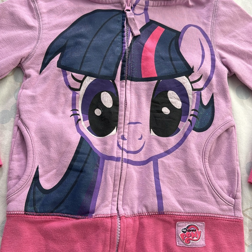 PLAY Size 5/6 - My Little Pony Twilight Sparkle Hooded Jacket - Picture 3 of 15